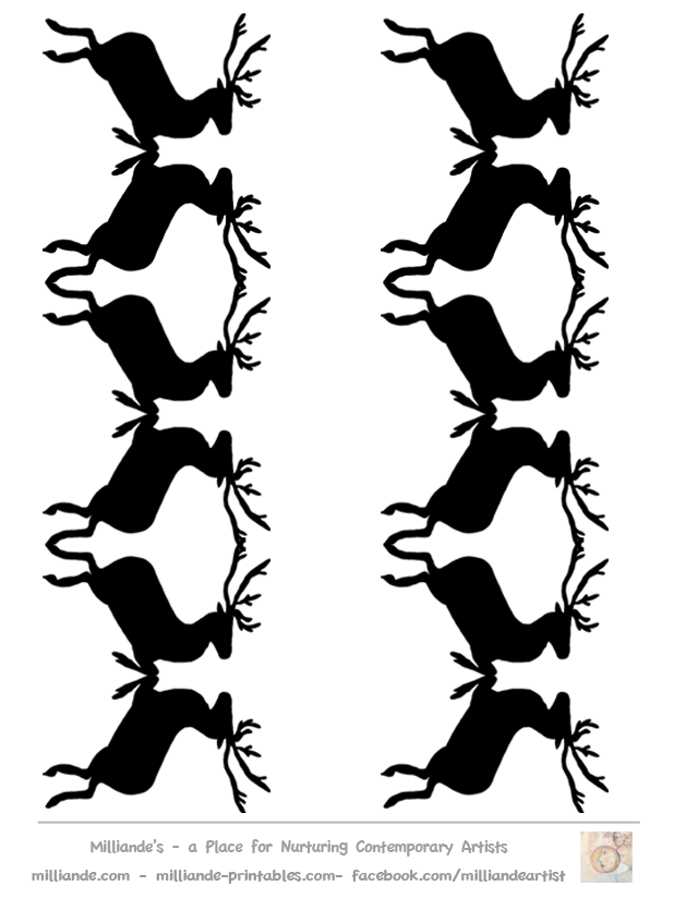 Reindeer Clipart Black And White | Clipart library - Free Clipart Images