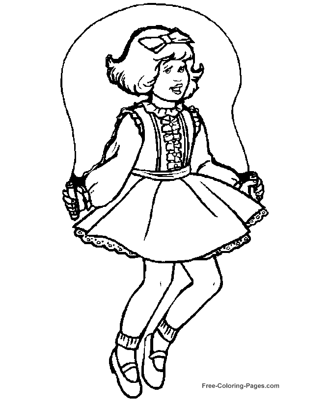 jump-rope Colouring Pages (page 2)