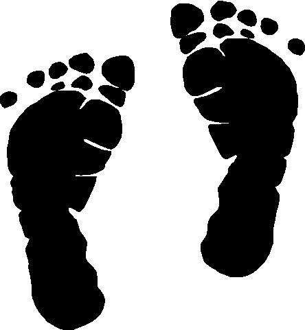 Baby Footprints Vinyl Decal by wallspoken on Etsy
