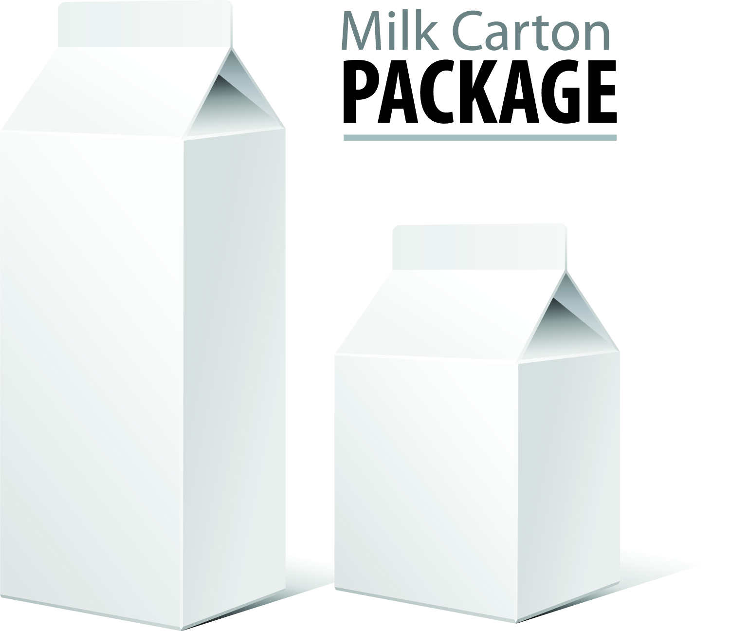 Milk cartons vector Free Vector 