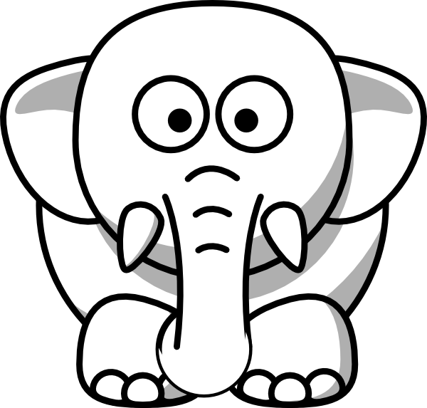 White Elephant clip art - vector clip art online, royalty free 
