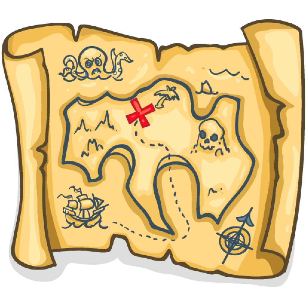 Treasure Map Pirate Map Transparent Background Png Clipart Pngguru