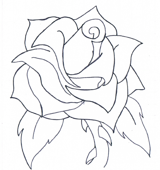 yellow rose coloring pages - photo #25