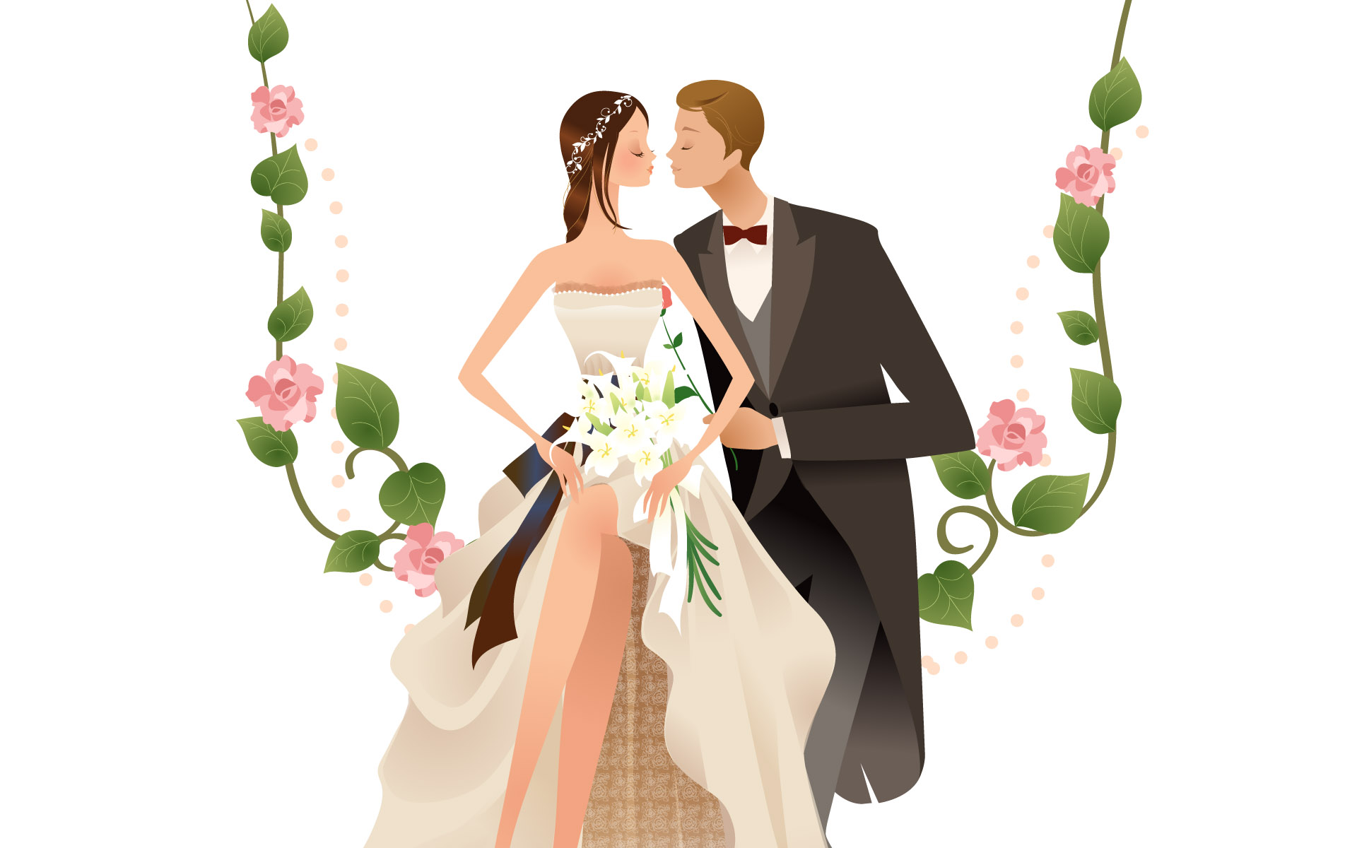wedding couple pictures animated - Clip Art Library
