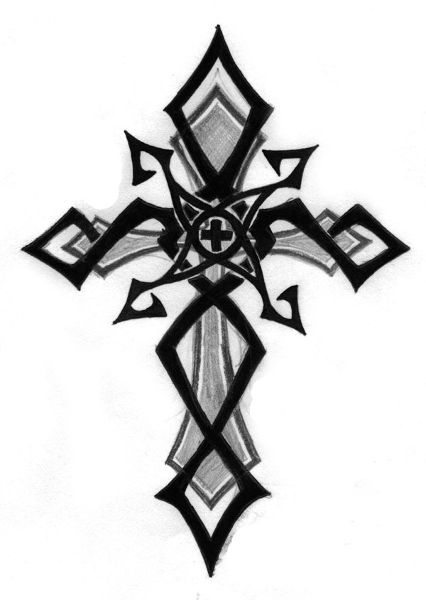 Tribal Cross by designbyry on Clipart library