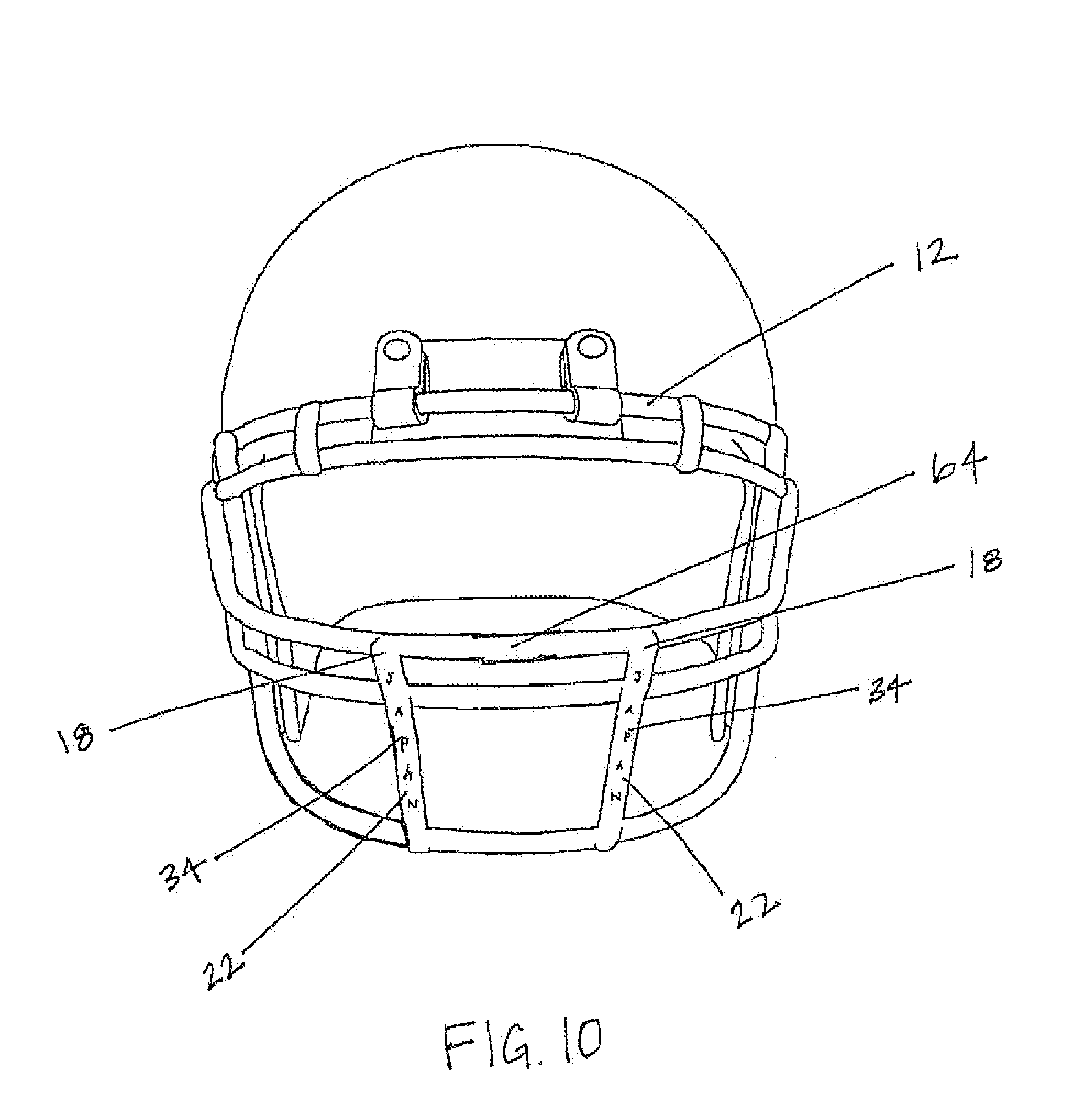 Football Helmet Drawing Front View
