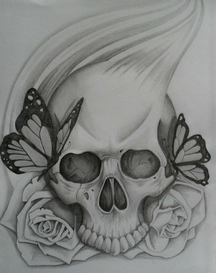 Featured image of post Skull Easy Outline Tattoo Drawings