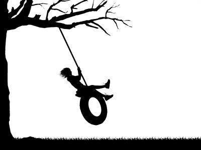 Pix For  Tree With Swing Silhouette
