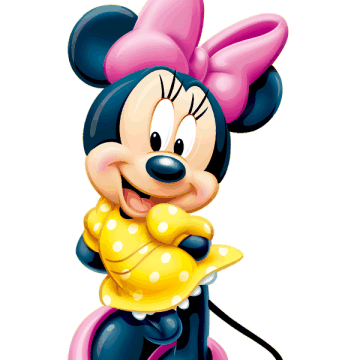 minnie mouse cartoon black and white - Clip Art Library
