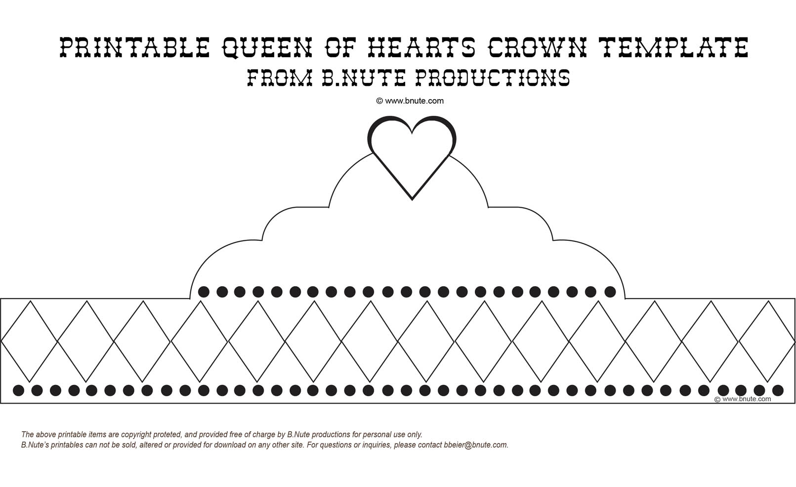 Birthday Crown Template Printable from clipart-library.com