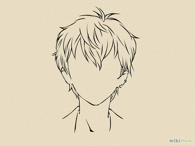 Featured image of post How To Draw Anime Face Shape Male - Draw the hair on top of the head.