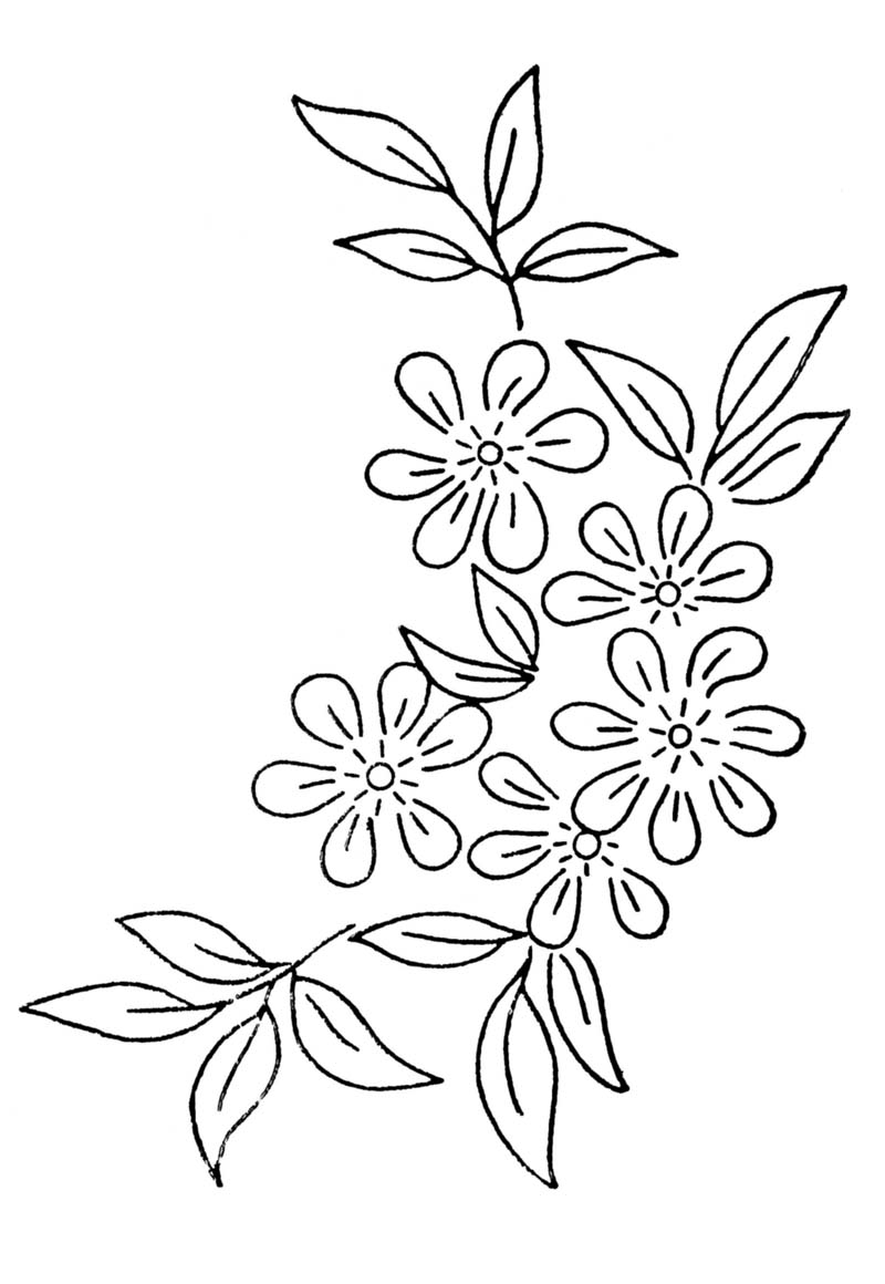 Free Embroidery Transfer Patterns � Vintage Flowers