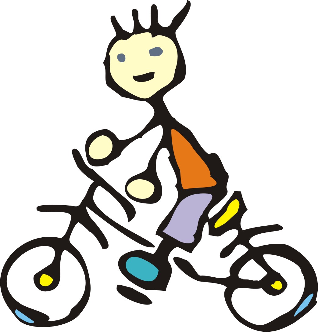 bike riding cartoon images