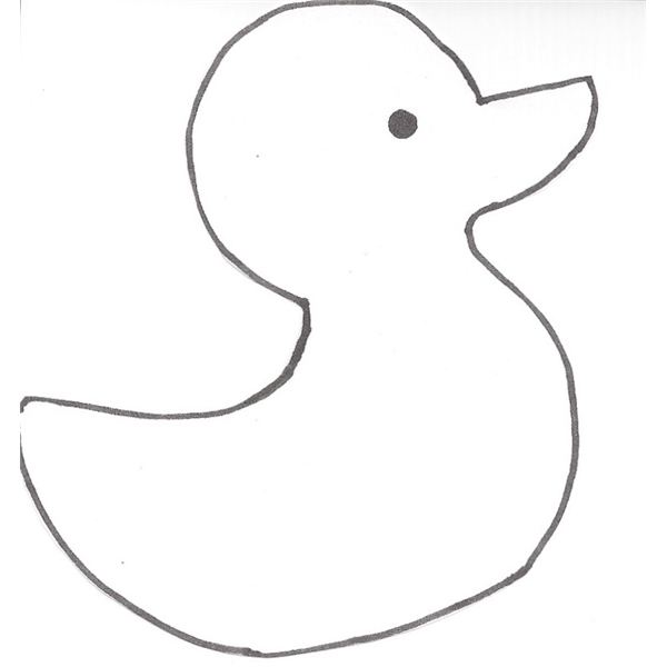 Duck Cut Out Template from clipart-library.com