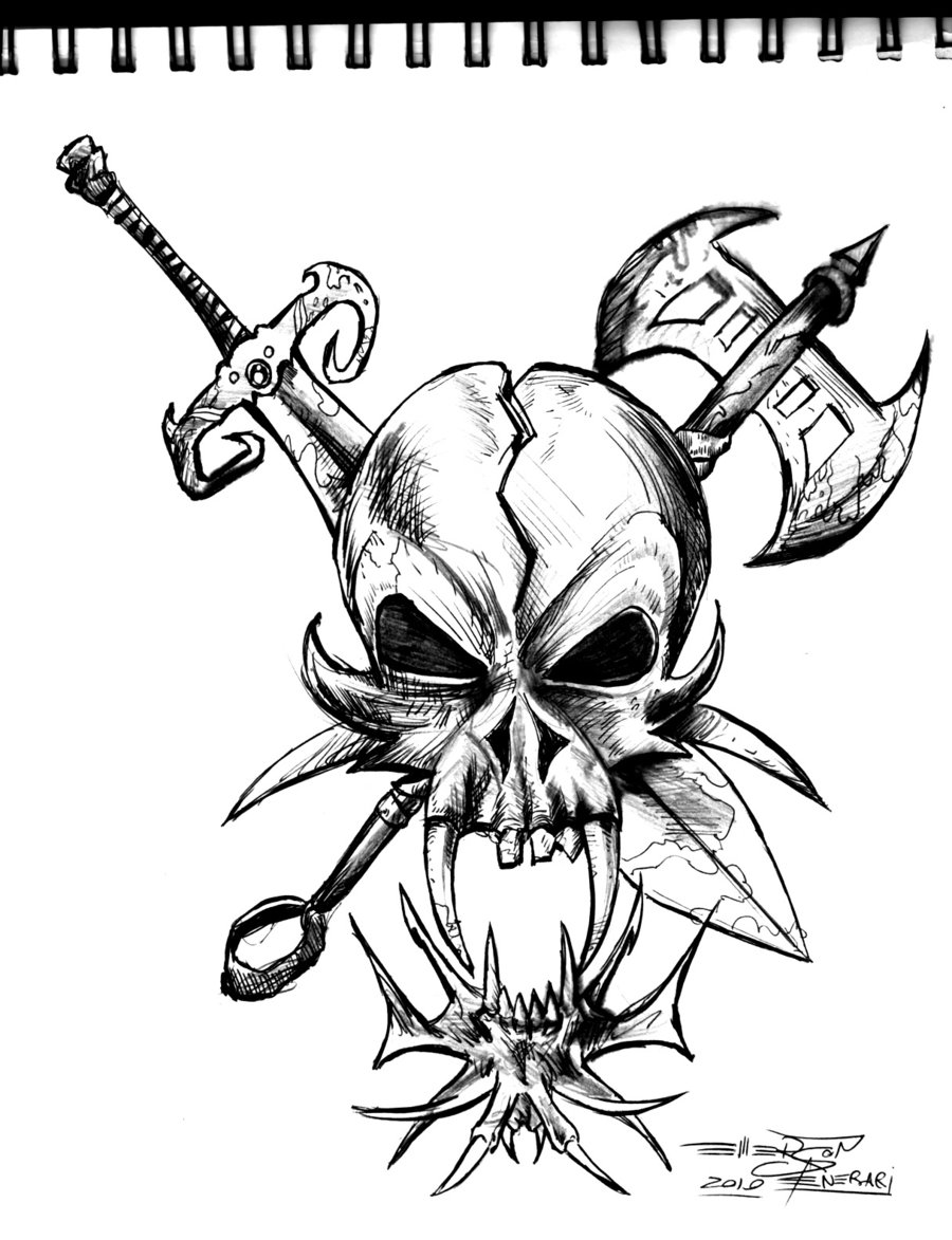 Free Cool Skull Drawing, Download Free Cool Skull Drawing png images