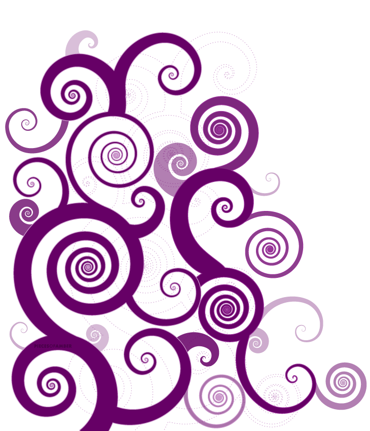 Purple Swirls Border