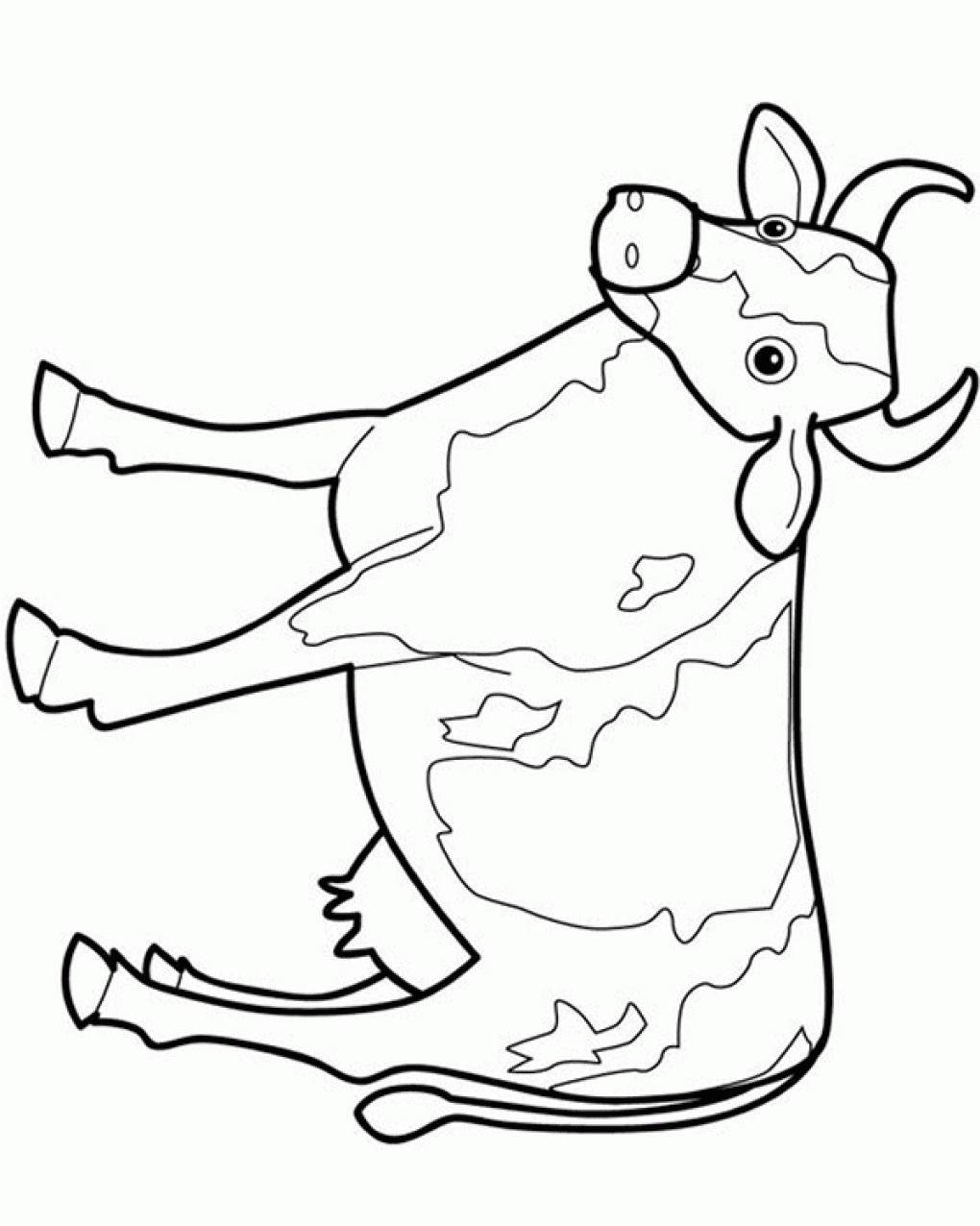 outline of a cow Colouring Pages (page 3)