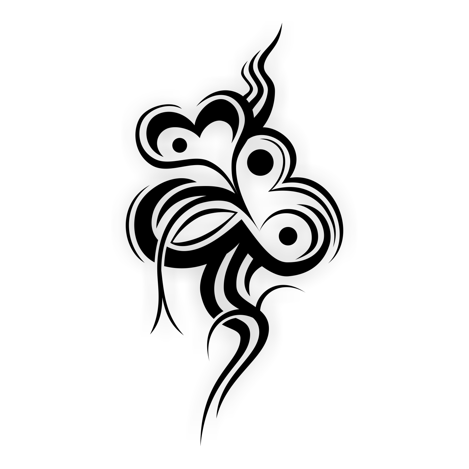 Vector for free use: Tribal vector art