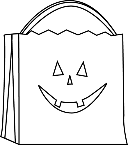 Trick Or Treat Clipart Black And White | Clipart library - Free 