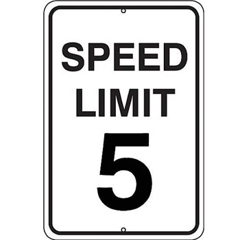 Safety Signs - Traffic Control - Speed Limit 5 | Supply Line Direct