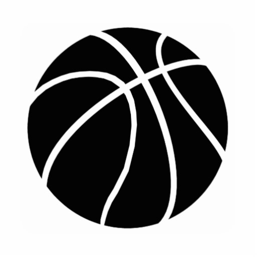 Black  White basketball Photo Cutouts | Zazzle