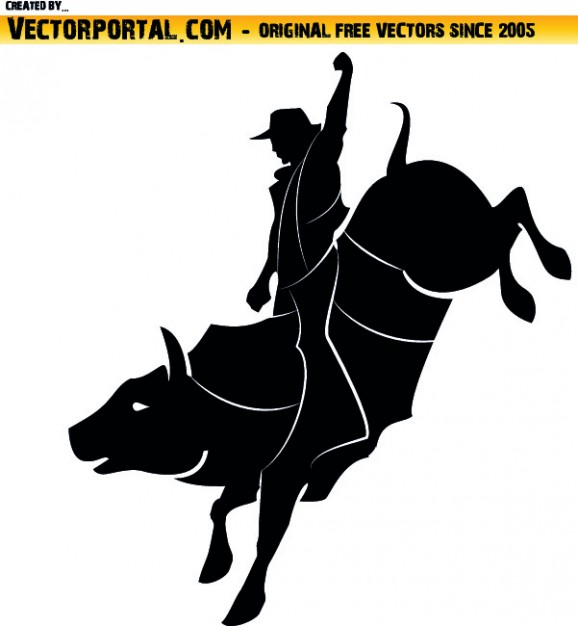 Rodeo clipart Vector | Free Download