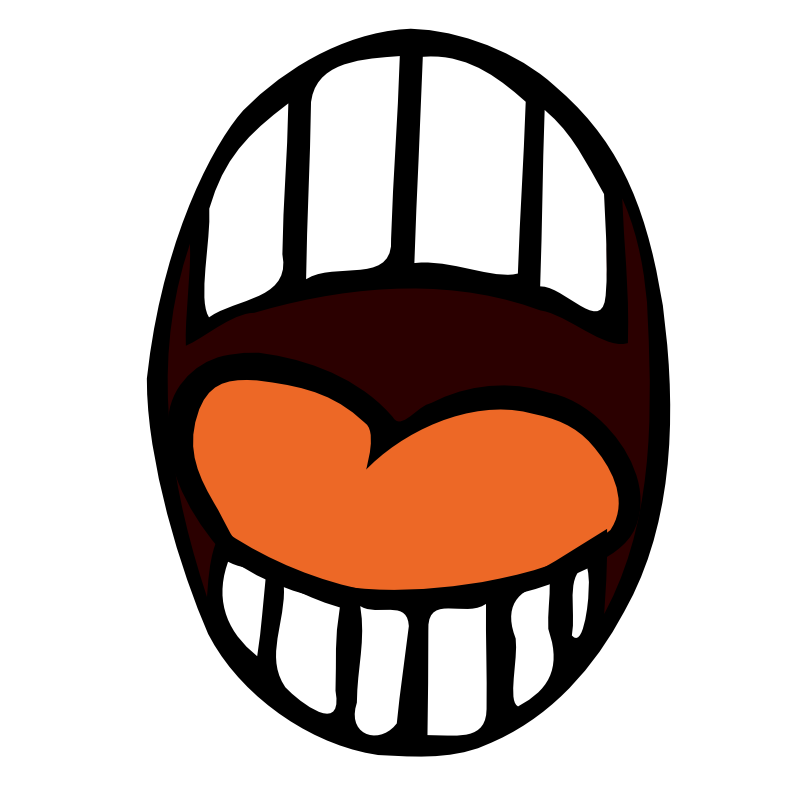 Clipart - Open mouth
