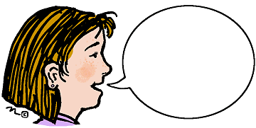 person with thinking bubble clipart