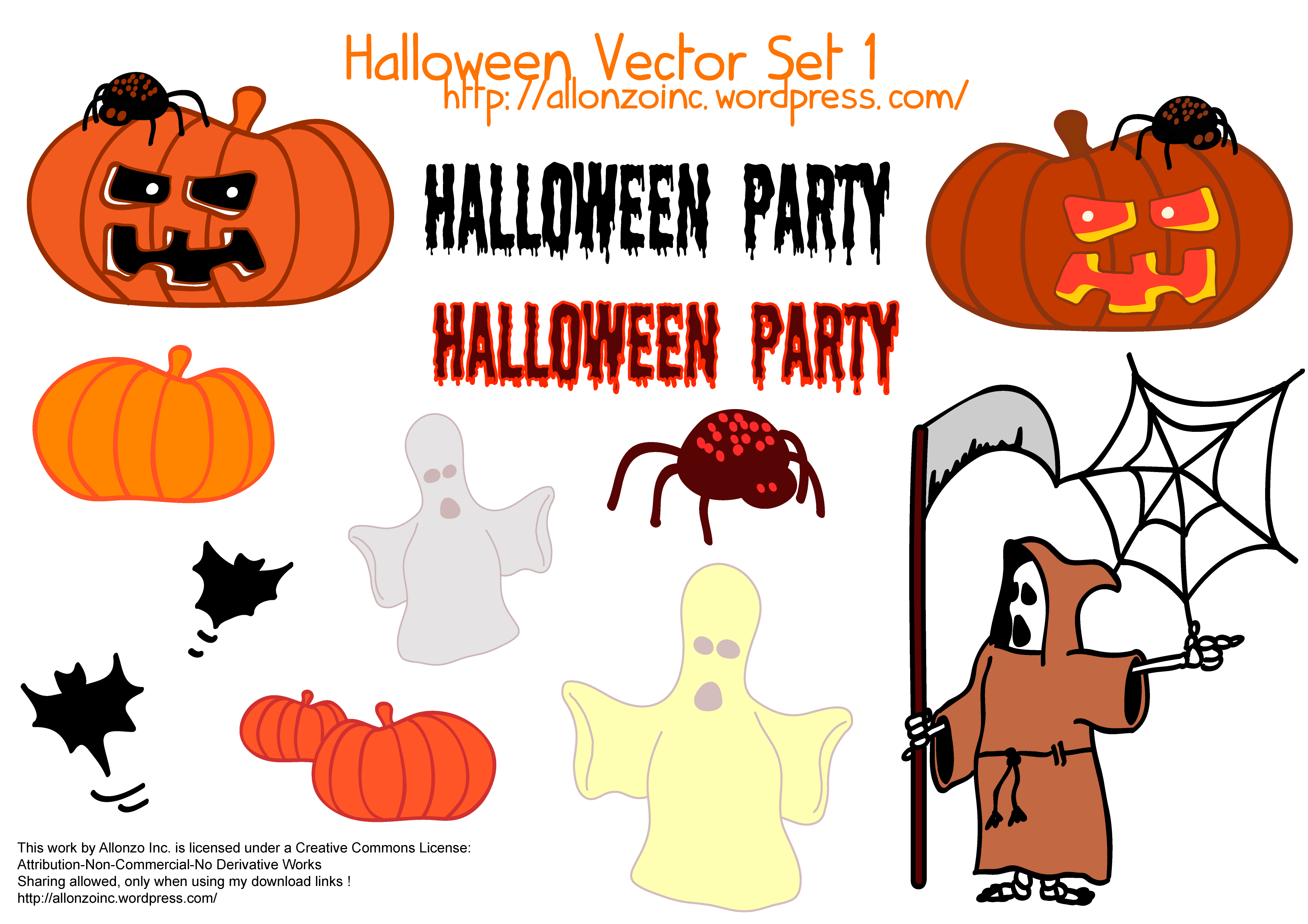 Halloween Vector Set 1 - Download free Other vectors