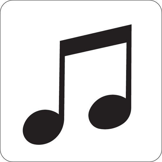 Picture Of A Music Note Symbol - Clipart library