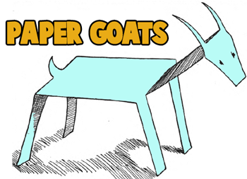 Goat Crafts for Kids: Making goats with easy to make arts and 
