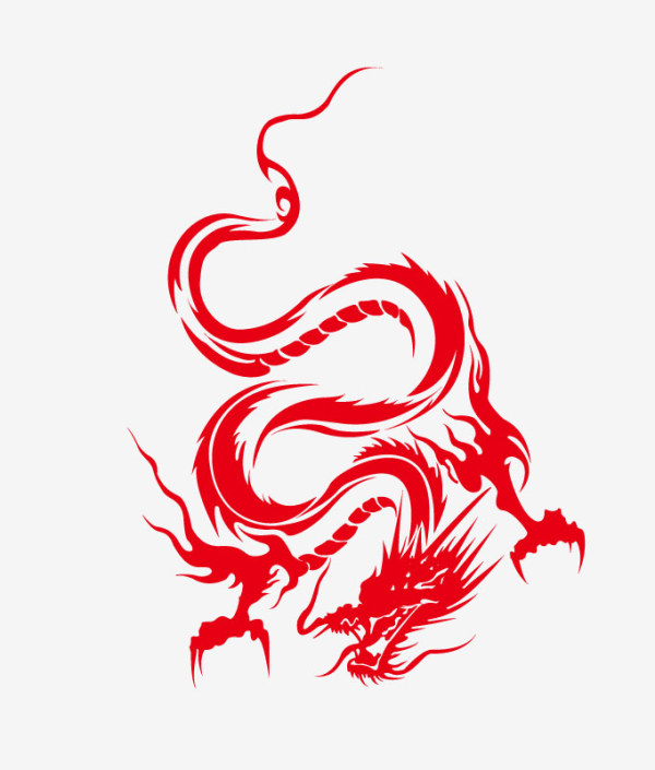 Free vector about dragon silhouette vector art | Download Free Vector