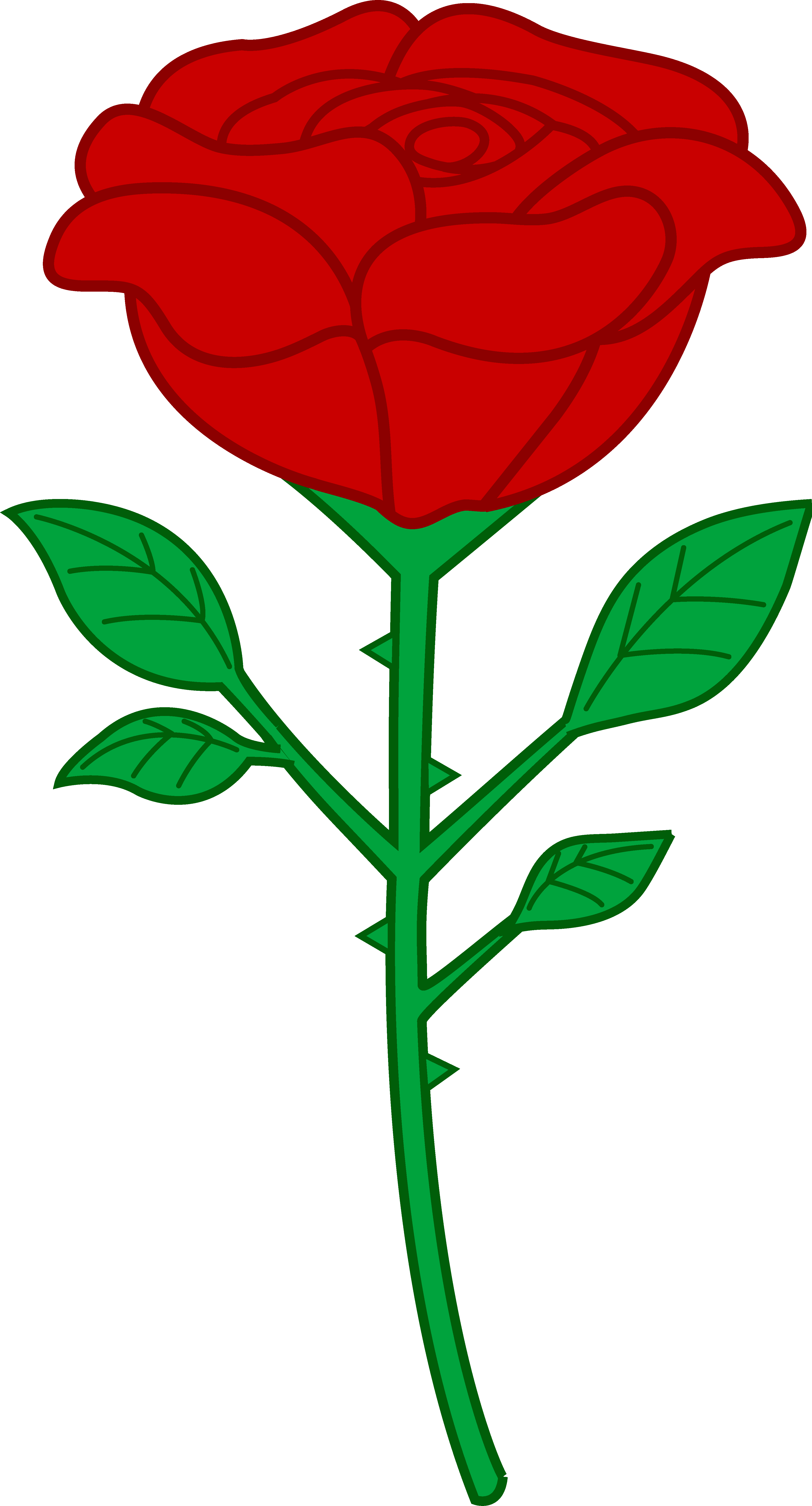 Red Rose Outline Clipart | Clipart library - Free Clipart Images
