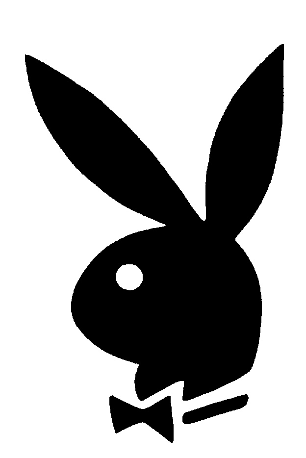 HEAD,PLAYBOY RABBIT,SILHOUETTE WEARING BOWTIE by Playboy 