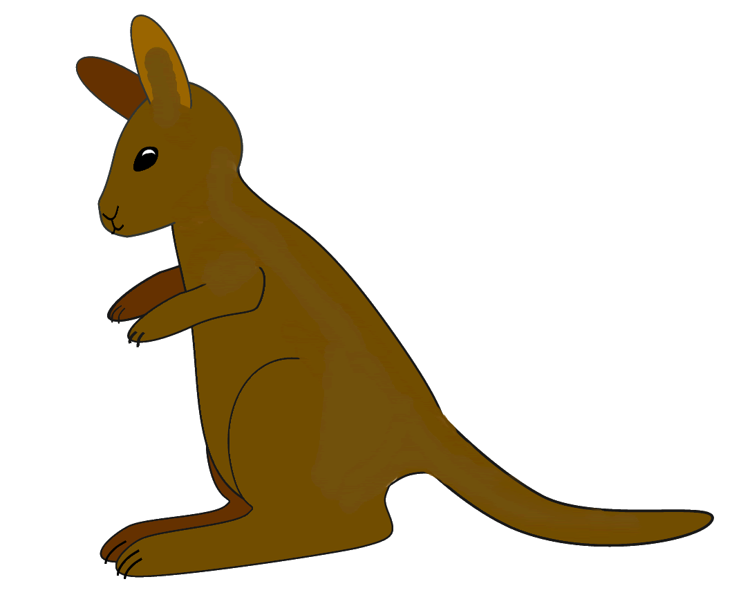 Images For  Baby Kangaroo Clip Art