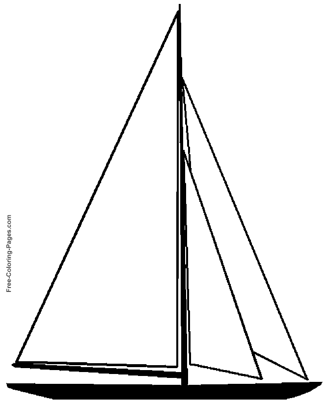 Kids coloring pages - Sail Boats