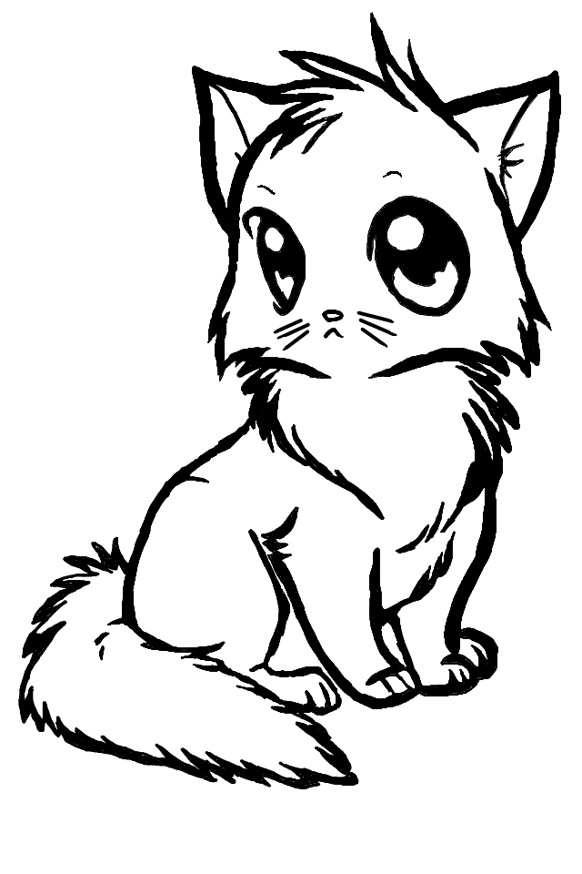 Anime Cat by KVinS on Clipart library