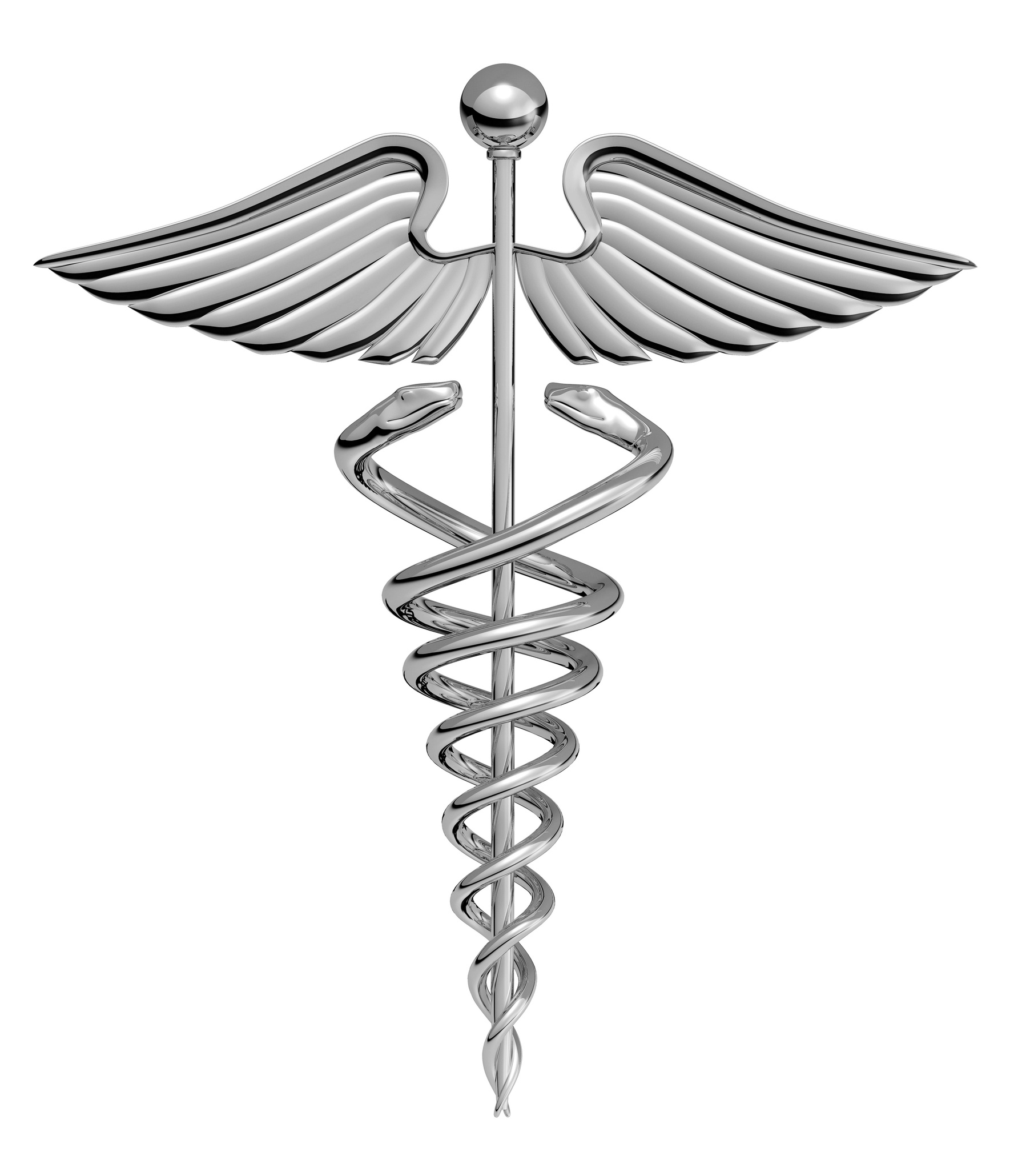 caduceus medical symbol chrome | CCCTC
