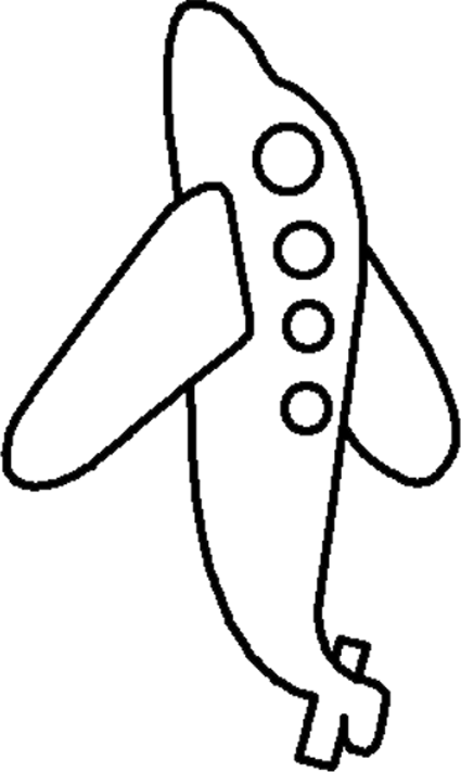 free clipart airplane outline - photo #20