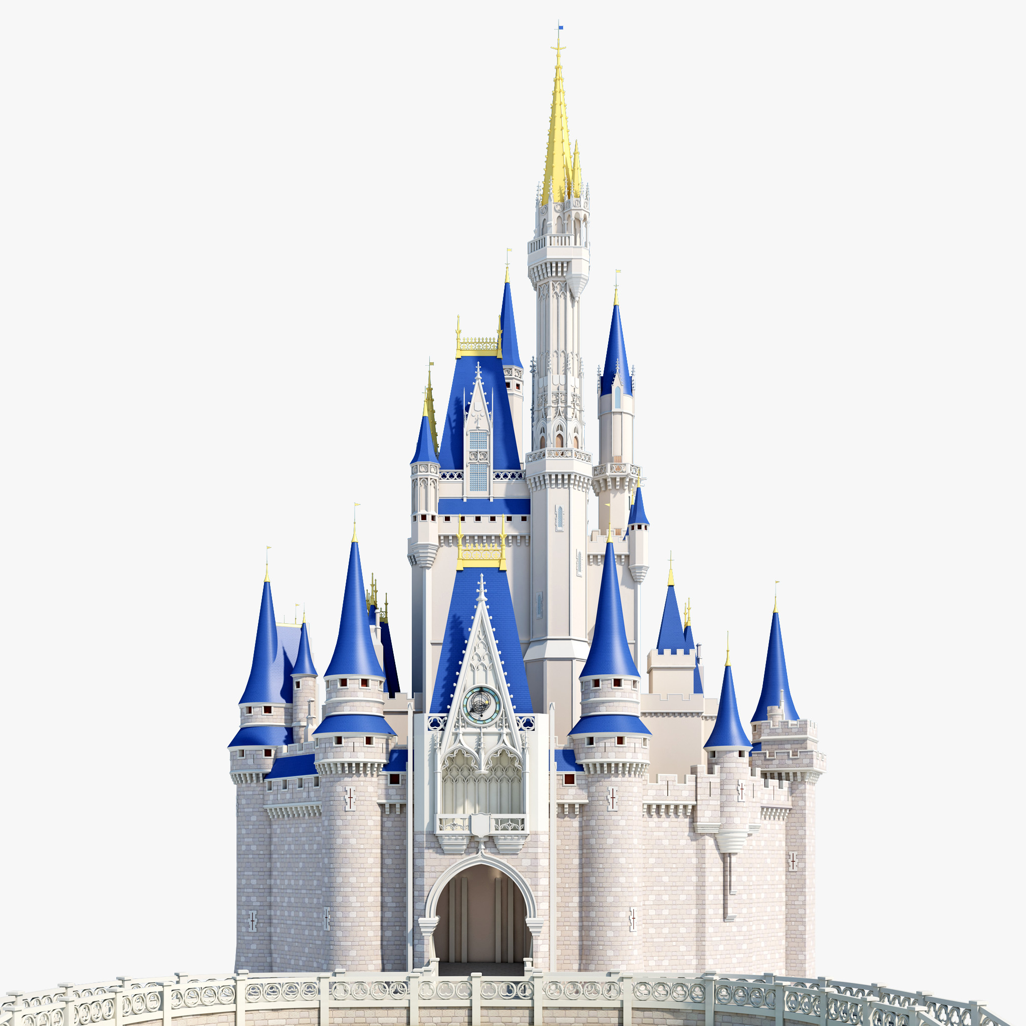 3d cinderella castle model