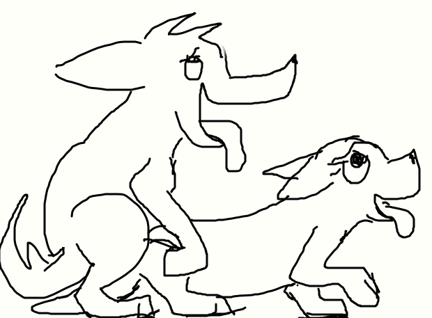 drawings of dogs mating - Clip Art Library