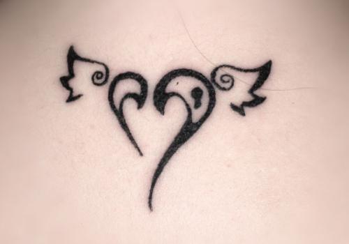 Simple Heart Tattoo Mommys Monster