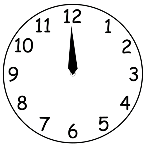 File:Clock face one hand - Wikimedia Commons