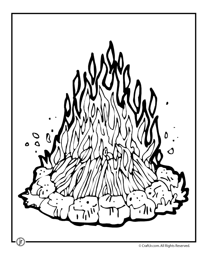 Free Campfire Drawing, Download Free Campfire Drawing png images, Free