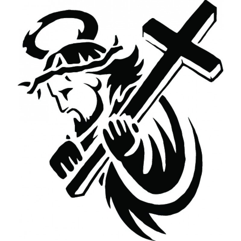 free clipart of jesus carrying the cross - photo #40
