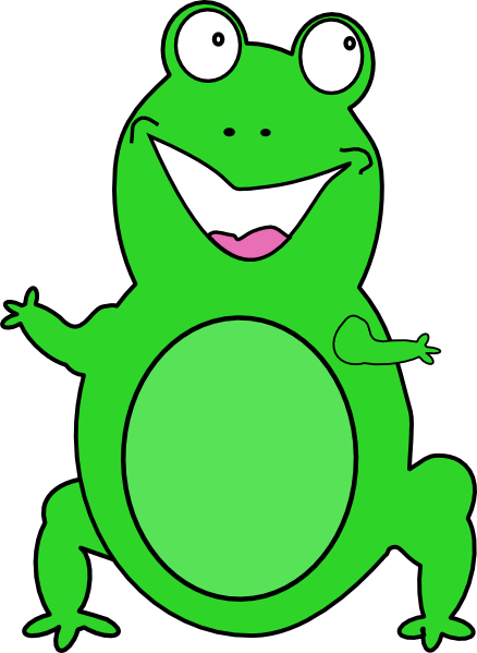 Happy Frog clip art - vector clip art online, royalty free 