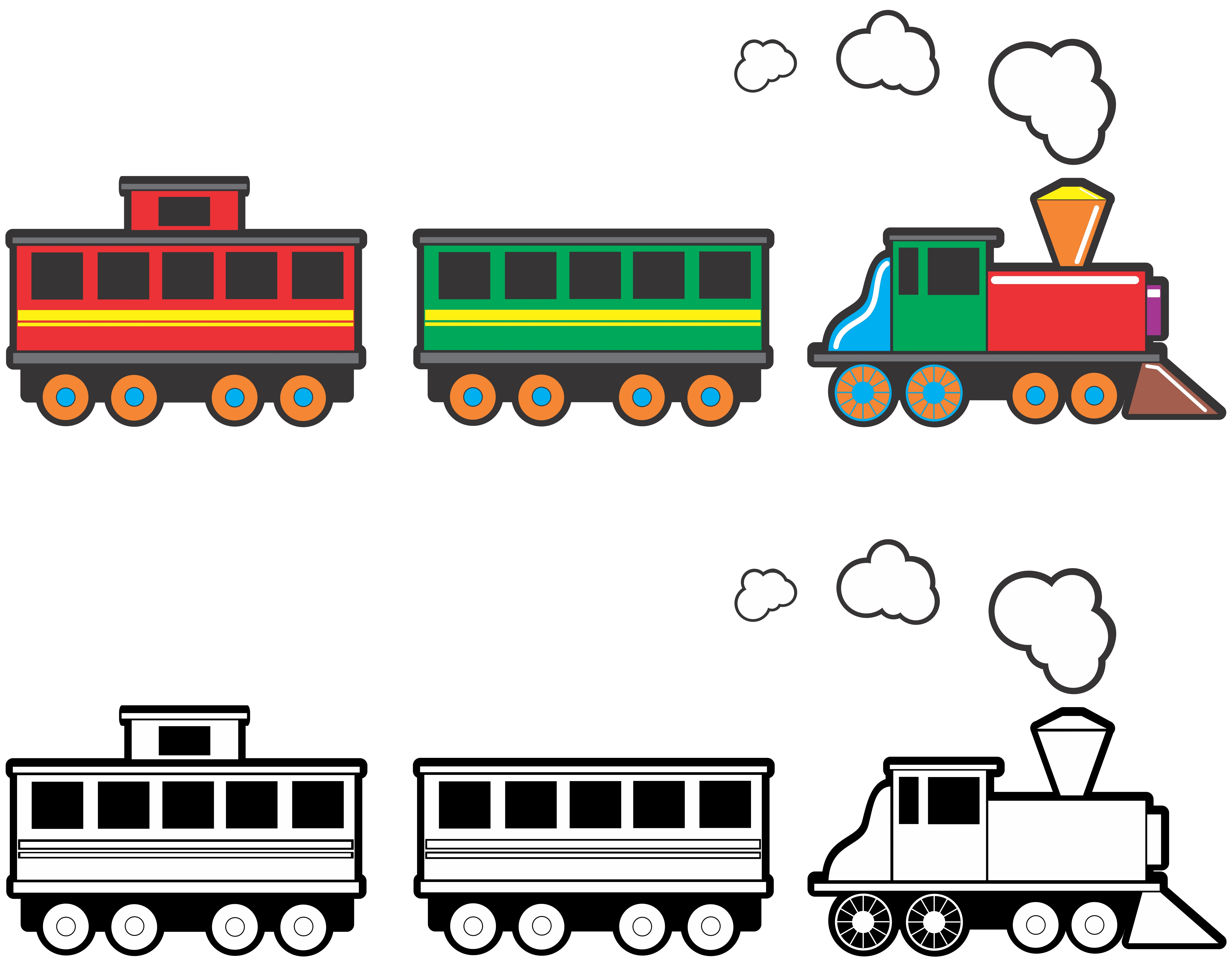 Toy or cartoon train Clip Art | Photos and Images | Clip Art 