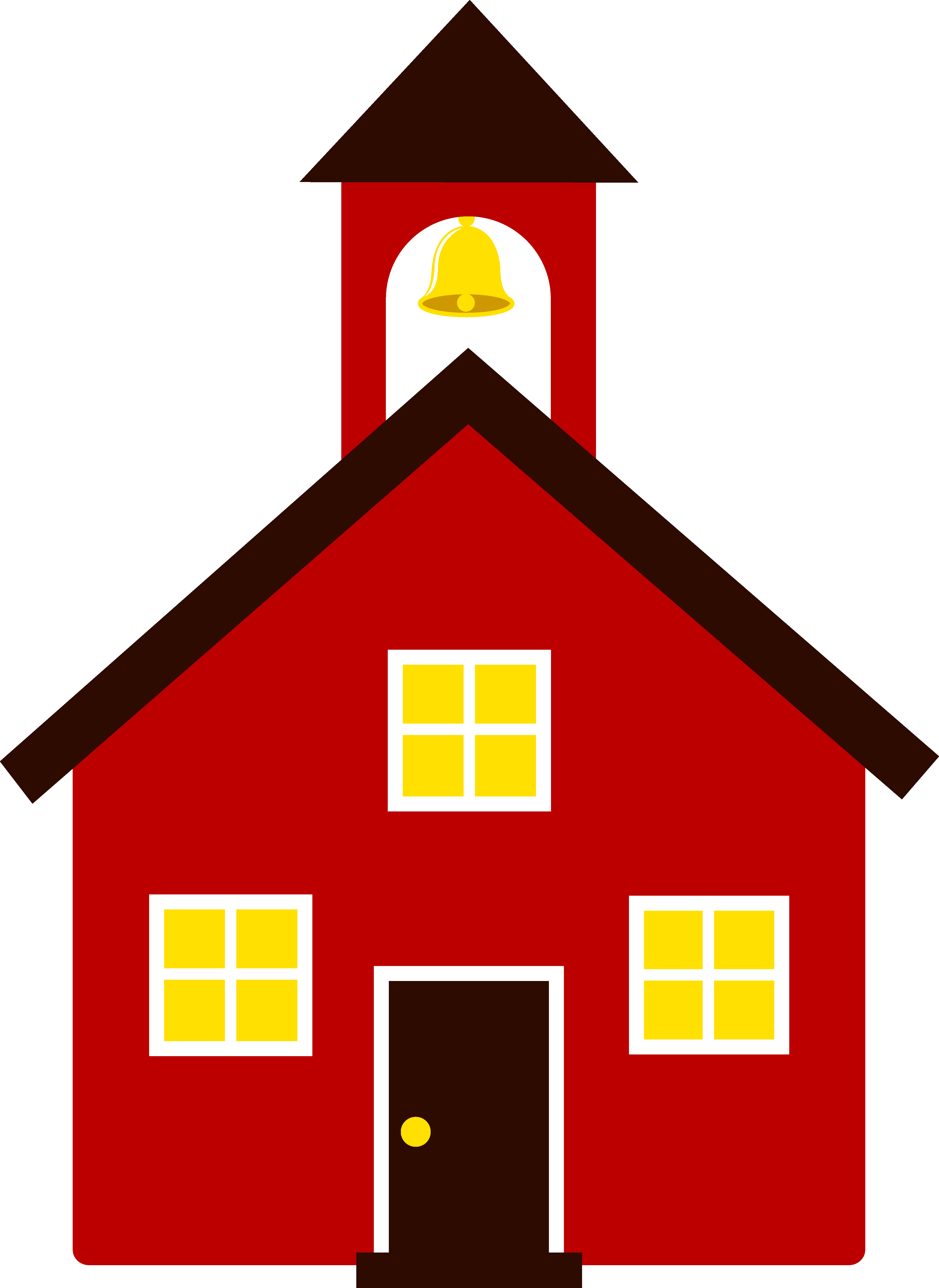 Little Red School House - Free Clip Art
