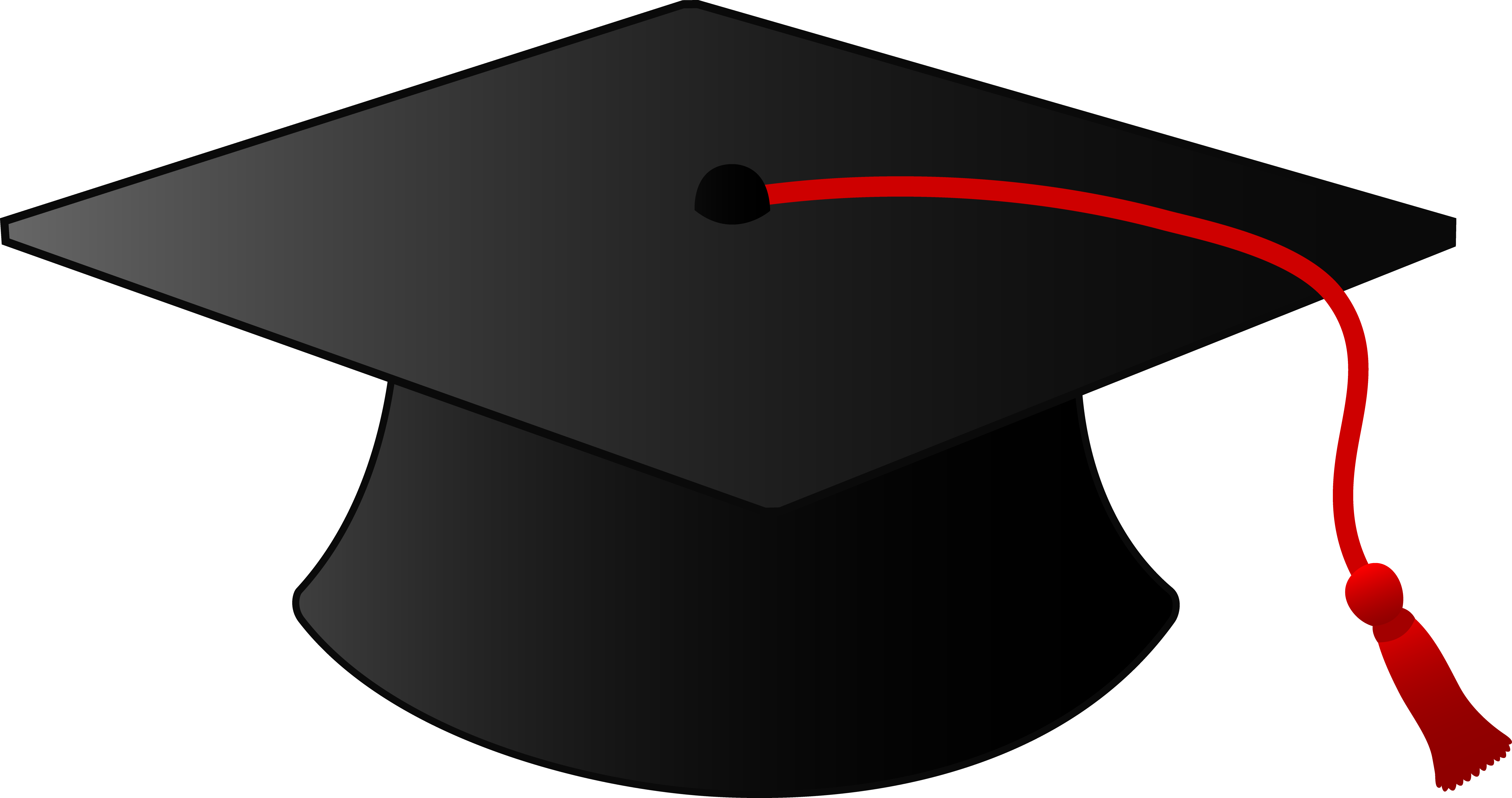 Graduation Cap With Tassel - Free Clip Art