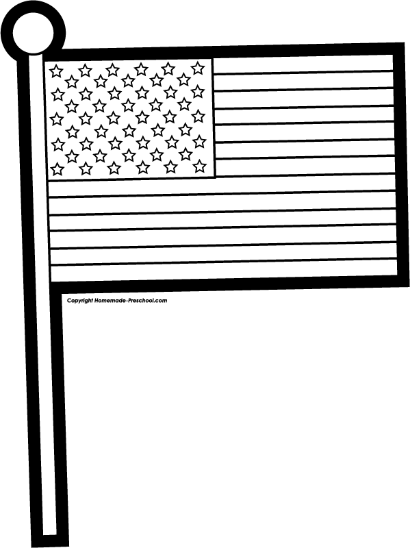 American Flag Clipart Black And White | Clipart library - Free 